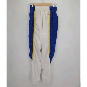 Vintage 90s Champion Tearaway Breakaway Basketball Pant Blue Yellow White Sz 34
